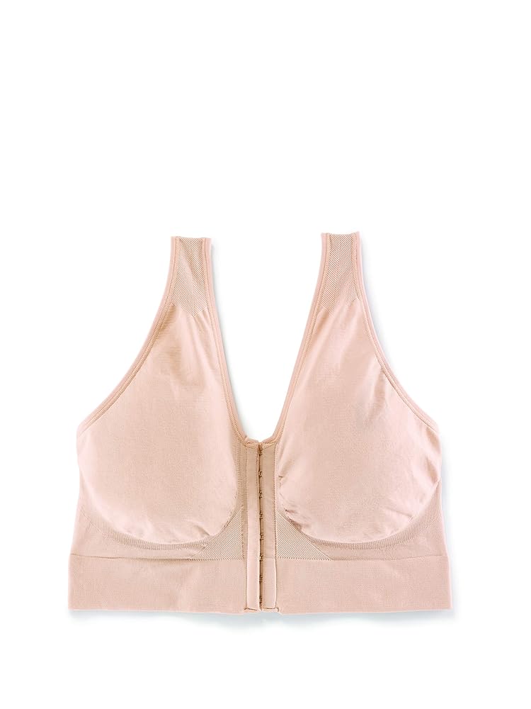 JUST MY SIZE womens Pure Comfort Front Close Wirefree Mj1274